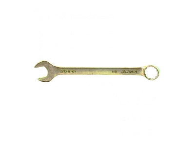Ключ комбинированный ,30 мм желтый цинк//СИБРТЕХ