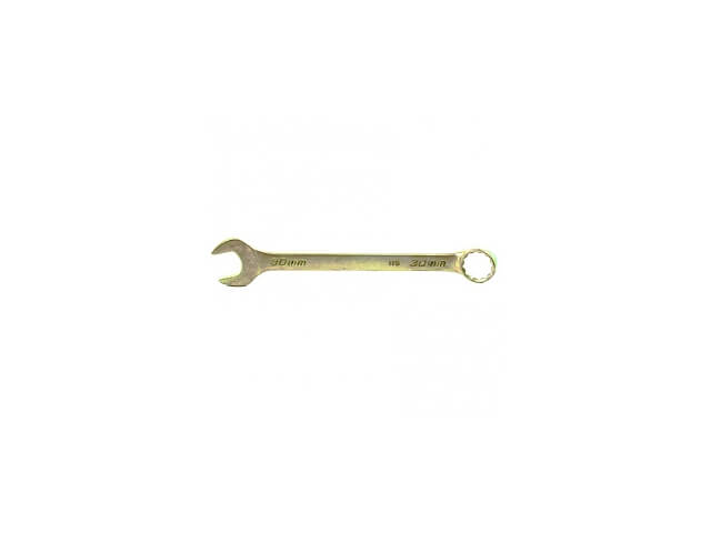 Ключ комбинированный ,30 мм желтый цинк//СИБРТЕХ
